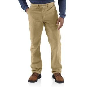 Carhartt Relaxed Fit Twill 5 Pocket Work Khaki Pants Mens Size 40 x 33